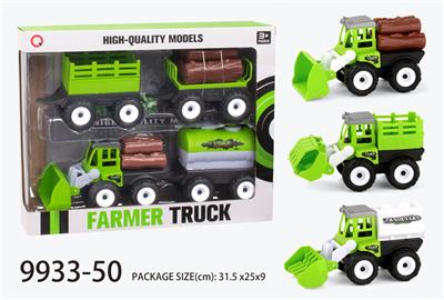 惯性工程车（木条、栏、油罐）拖栏+木条+水罐 - OBL823409