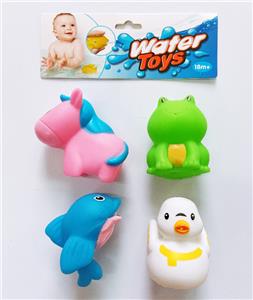 4只装搪胶喷水动物 - OBL823868