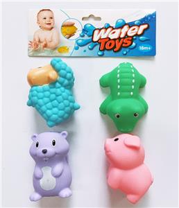 4只装搪胶喷水动物 - OBL823870