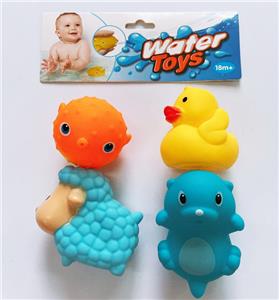 4只装搪胶喷水动物 - OBL823873