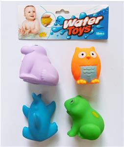 4只装搪胶喷水动物 - OBL823879