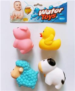 4只装搪胶喷水动物 - OBL823883