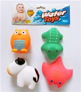4只装搪胶喷水动物 - OBL823884