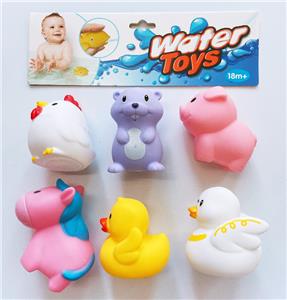 6只装搪胶喷水动物 - OBL823893