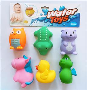 6只装搪胶喷水动物 - OBL823895