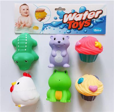 6只装搪胶喷水动物 - OBL823907