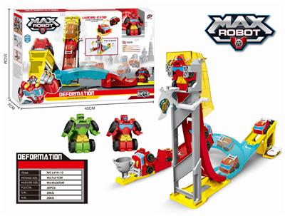 One flash deformation vehicle (red and green mixed) + middle track - OBL824064