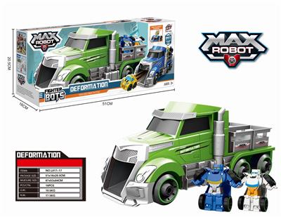 Green large tractor + flash deformation vehicle - OBL824087