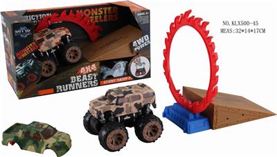 四驱动惯性迷彩悍马越野车 - OBL825090