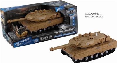 仿真四驱动惯性坦克带灯光音乐 - OBL825484