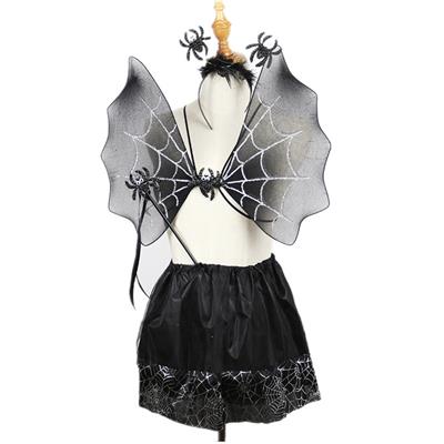 BLACK COBWEB FOUR-PIECE SET - OBL825789