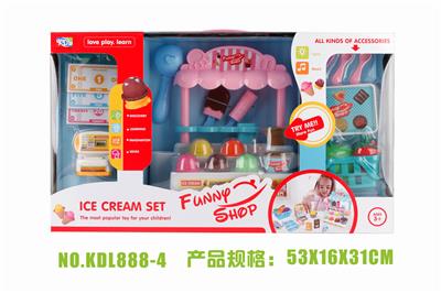 ICE CREAM COUNTER WITH CASH REGISTER - OBL826447
