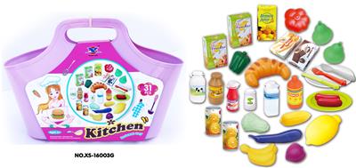 LARGE CARRY-ON BASKET FOOD COMBINATION 31PCS - OBL826933