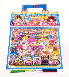 33 * 42CM BEAUTIFUL GIRL PASTE PAINTING BRUSH - OBL827103