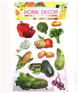 35 * 66CM THREE DIMENSIONAL VEGETABLE WALL STICKER - OBL827110