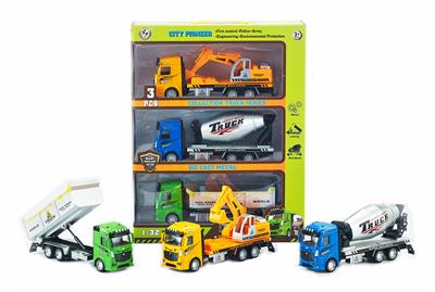 1:32 MIXED COLOR RETURN ALLOY ENGINEERING VEHICLE - OBL827223