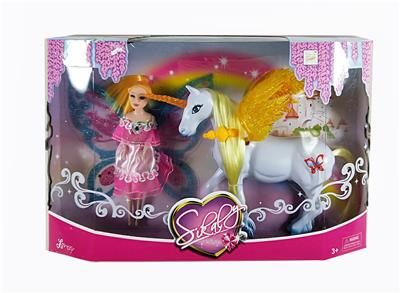 FLYING FAIRY AND HORSE - OBL828036