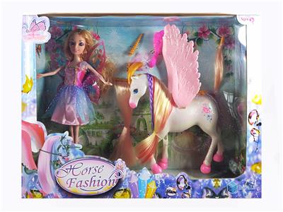 REAL EYE BARBIE AND FLASH POINT PEGASUS - OBL828050