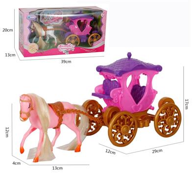 A HORSE DRAWN CARRIAGE - OBL828146