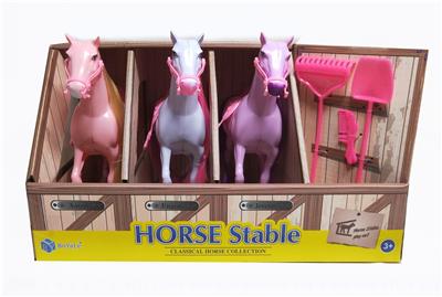 THREE BARBIE HORSES - OBL828156