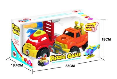 CARTOON DISASSEMBLED OFF-ROAD VEHICLE, LADDER CAR - OBL828355