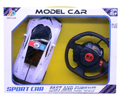 1:18二通方向盘遥控布加迪警车 - OBL828688