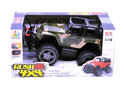 1:14四通灯光越野迷彩牧马人(包电) - OBL828758