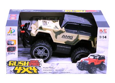 1:14四通灯光越野迷彩牧马人(包电) - OBL828761