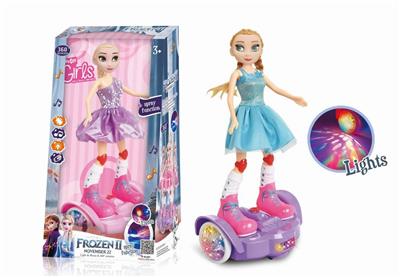ELECTRIC UNIVERSAL BALANCE CAR SNOW PRINCESS LIGHT MUSIC - OBL829313
