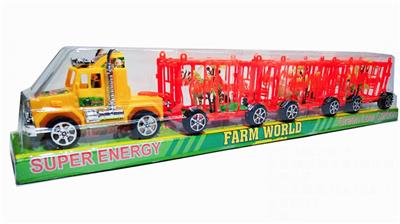 惯性拖头拖3个动物笼 - OBL829628