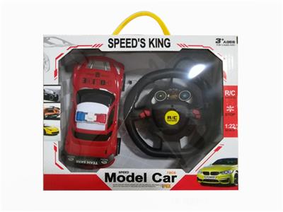 四通方向盘遥控警车 - OBL829655