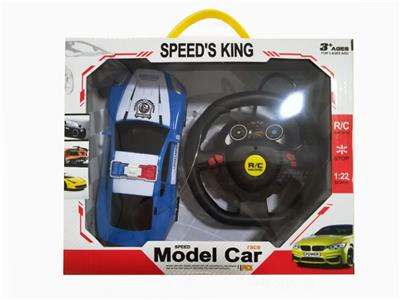 四通方向盘遥控警车 - OBL829661