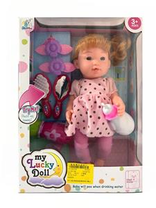 12 INCH JELENA DOLL WITH 6 VOICE IC. DRINK WATER PEEING ACCESSORIES (2 MIXED) - OBL829955
