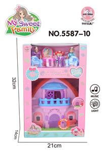 （沙特区）灯光音乐别墅+家具+一家四口 - OBL830068