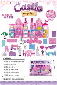 城堡带灯光配家具套 - OBL830178