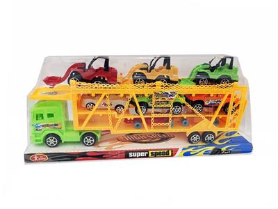 惯性三层车载3只工程车+5只车仔 - OBL830210