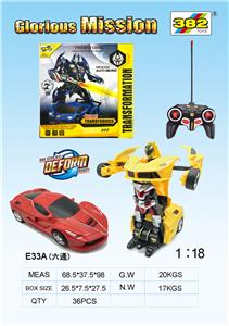 1:18 5通一键变形车 - OBL830728