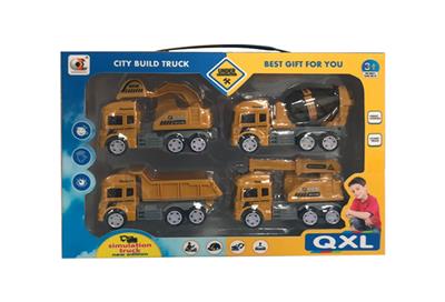 惯性工程车 4只装 - OBL830827