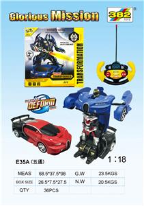 1:18 5通一键变形车 - OBL831087