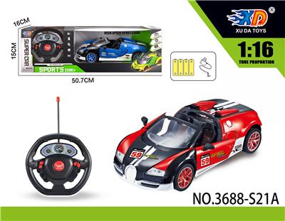 1:16布加迪敞篷五通自
动开车门遥控赛车. - OBL831555