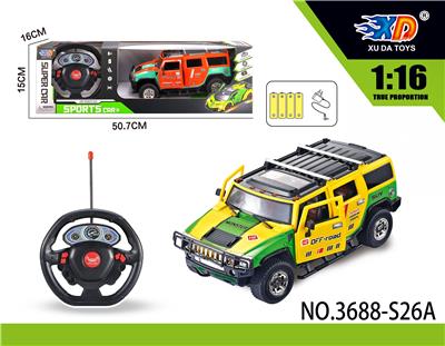 1：16悍马五通自动开车
门遥控赛车 - OBL831578