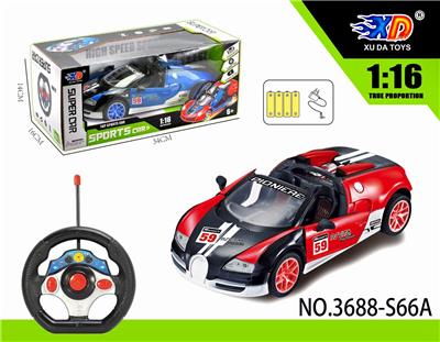 1:16布加迪敞篷五通自
动开车门遥控赛车 - OBL831617