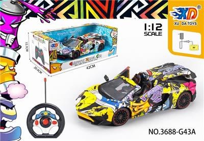 1:12兰博基尼敞篷涂鸦
遥控车五通开三门 - OBL831625