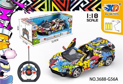 1:18兰博基尼敞篷涂鸦
遥控车开三门 - OBL831648