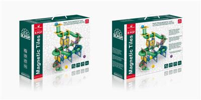 彩窗磁力片轨道102PCS - OBL832401