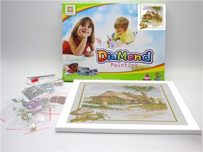 DIY DIAMOND PAINTING COTTAGE. - OBL832556