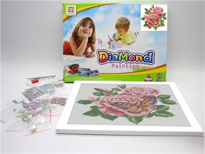 DIY DIAMOND PAINTED ROSE BUTTERFLY. - OBL832562
