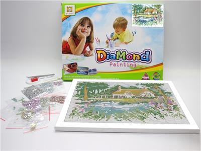 DIY DIAMOND PAINTING WILDERNESS COTTAGE. - OBL832577