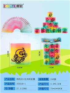 HEAT TRANSFER 12 ZODIAC RAINBOW RINGS. - OBL832758