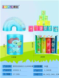 TRANSPARENT FOUR-COLOR THERMAL TRANSFER 12 ZODIAC RAINBOW RINGS. - OBL832867
